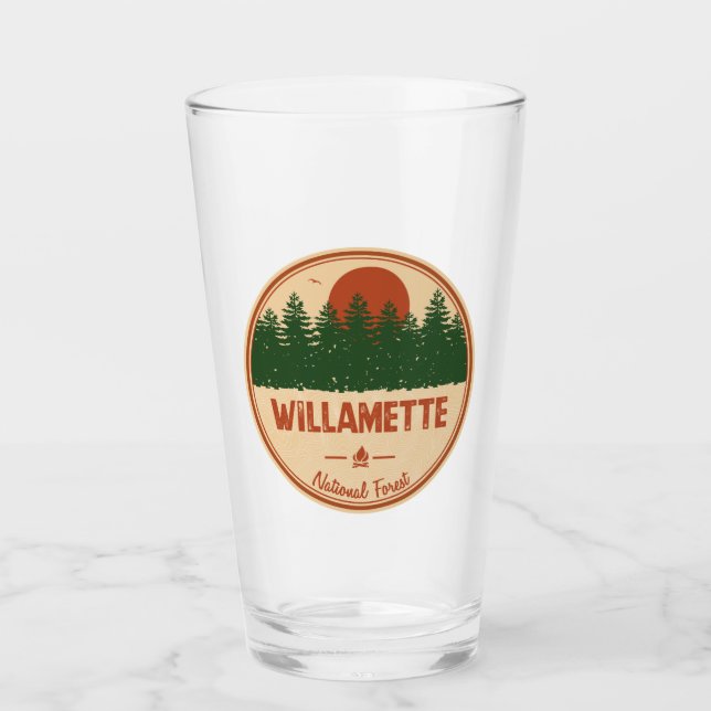 Willamette National Forest Glas (Vorderseite)