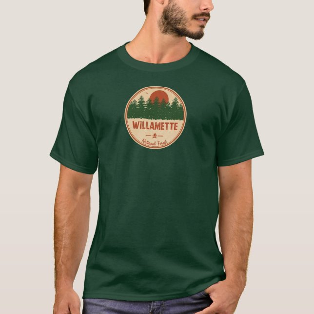 Willamette-Nationalwald T-Shirt (Vorderseite)