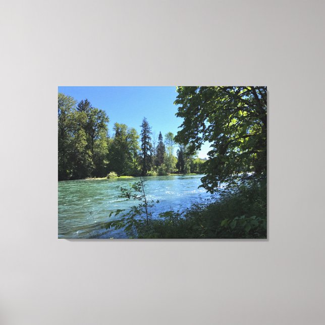 Willamette River Leinwanddruck (Vorderseite)