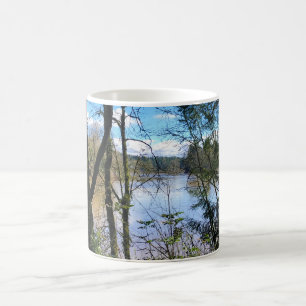 Willamette River von Champoeg Staat Park, Oregon Kaffeetasse