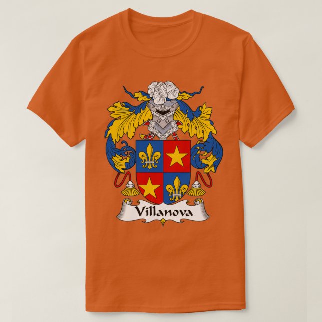 Willanova-Familienwappen T-Shirt (Design vorne)