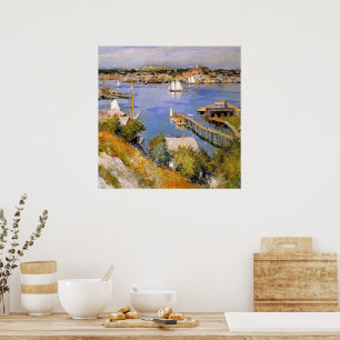 Willard Metcalf, Gloucester Hafen Sonne, Poster