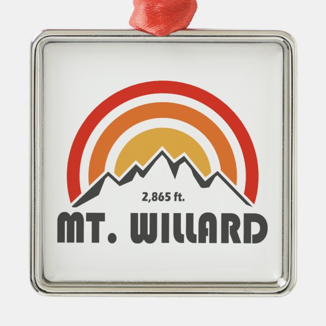 Willard New Hampshire Ornament Aus Metall (Vorne)