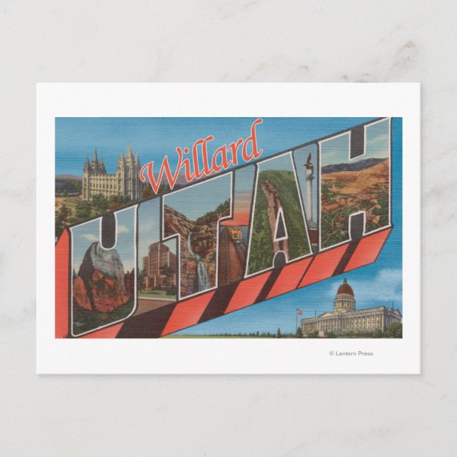 Willard, UtahLarge Letter ScenesWillard, UT Postkarte (Vorderseite)