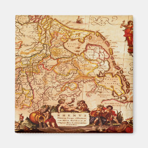 Willem Janszoon Blaeu Antique Deutsches Kartenmagn Magnet