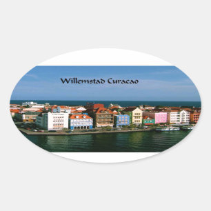 Willemstad Curaçao Ovaler Aufkleber