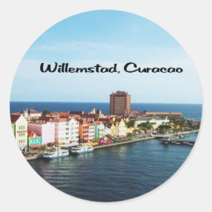 Willemstad Curacao Runder Aufkleber