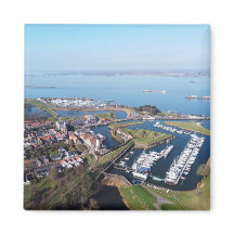 Willemstad Nederland drone overzicht.