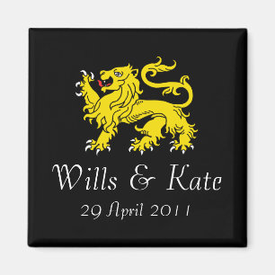 Willen und Kate königliche Hochzeits-Gedenkmagnet Magnet