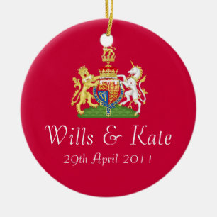 Willen und Kate königliche Keramik Ornament