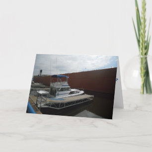 "WILLIAM A. IRVIN & Fishing Boats" Gute-Besserung- Karte