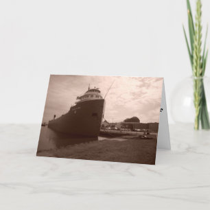 "WILLIAM A. IRVIN in Sepia" Gute Besserung Karte