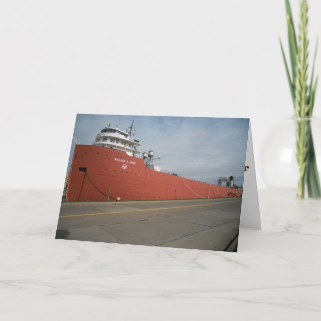 "WILLIAM A. IRVIN & Sehenswürdigkeiten" Karte erha (Vorderseite)