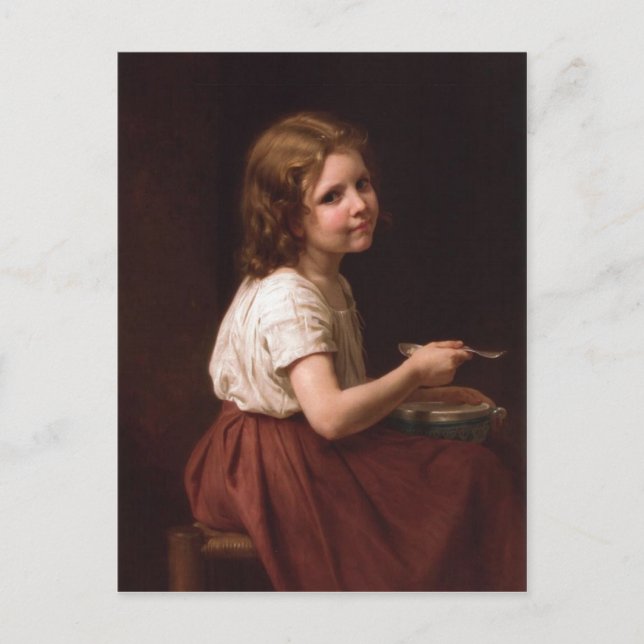 William-Adolphe Bouguereau (1825-1905) - Soup (186 Postkarte (Vorderseite)