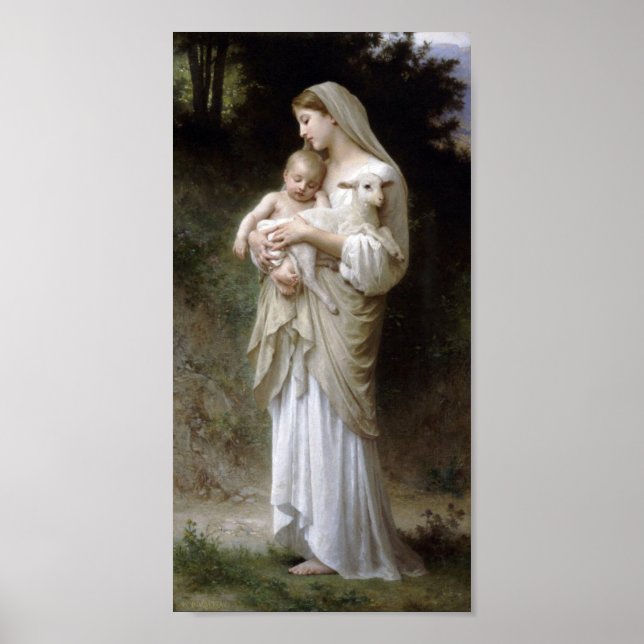 William-Adolphe Bouguereau-Linnocence Poster (Vorne)