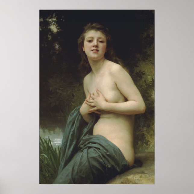 William-Adolphe Bouguereau-Spring Breeze Poster (Vorne)