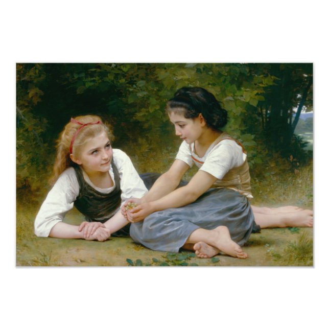 William-Adolphe Bouguereau - The Nut Gatherers Fotodruck (Vorne)