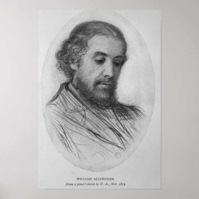 William Allingham, 1874 Poster (Vorne)