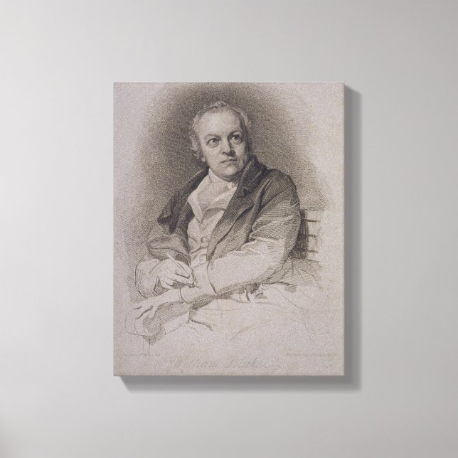 William Blake (1757-1827), graviert von Luigi Schi Leinwanddruck (Vorderseite)
