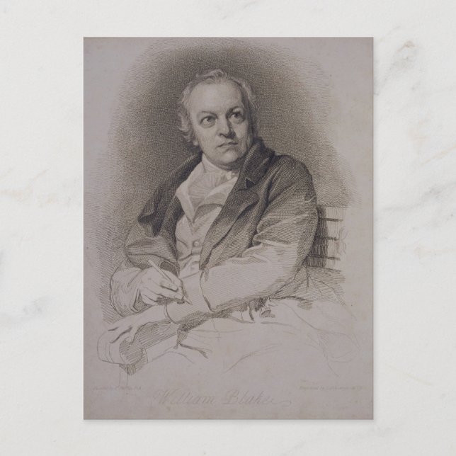 William Blake (1757-1827), graviert von Luigi Schi Postkarte (Vorderseite)