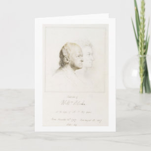 William Blake (1757-1827) in der Jugend und im Karte