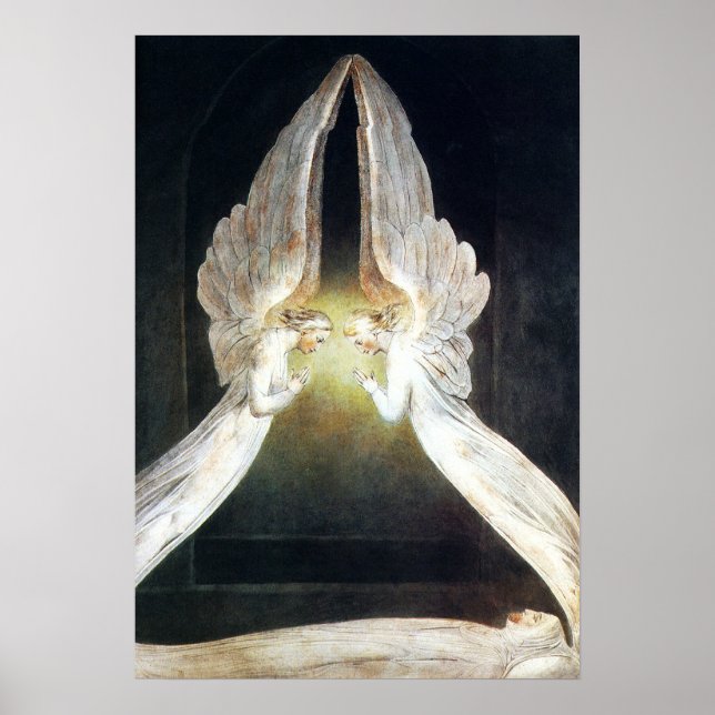 William Blake Christ im Sepulcher-Poster Poster (Vorne)