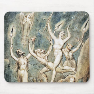 William Blake: Comus mit seinen Reisenden Mousepad