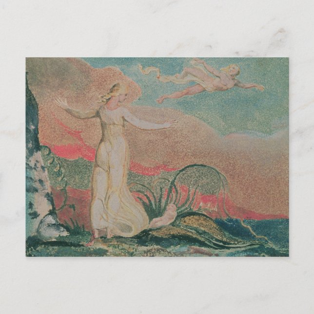 William Blake | Das Buch Thel; Blatt 4 Postkarte (Vorderseite)