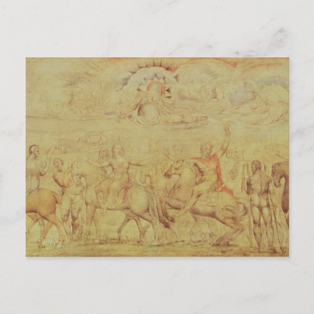 William Blake | Die Fee Queene Postkarte (Vorderseite)