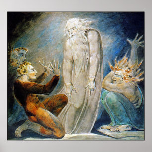 William Blake: Die Hexe von Endor Poster