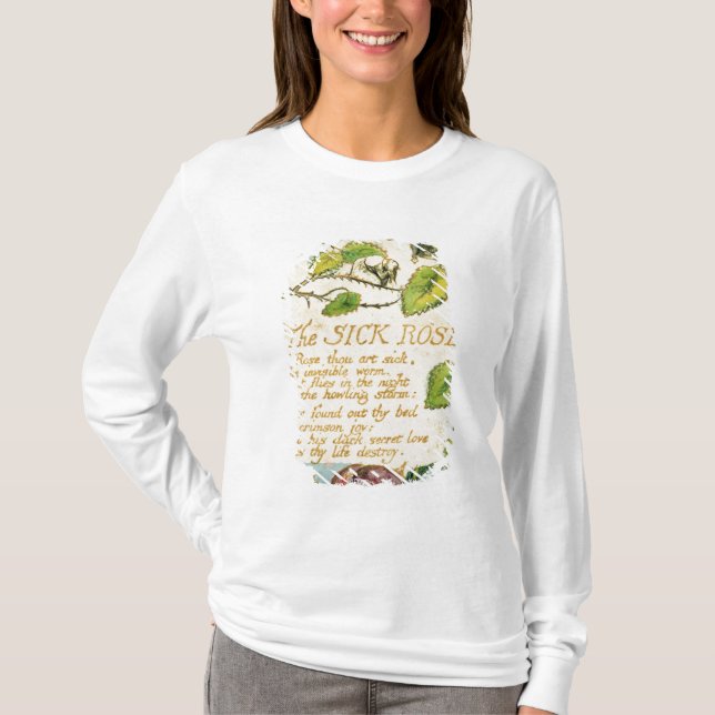 William Blake | die kranke Rose, von den Liedern T-Shirt (Vorderseite)