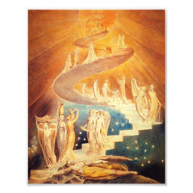 William Blake Jacob's Ladder Print Fotodruck (Vorne)