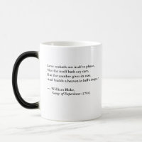 William Blake "Liebe Seeketh Not" Morphing Tasse