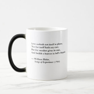 William Blake "Love Seeketh Not" Morpher Mug