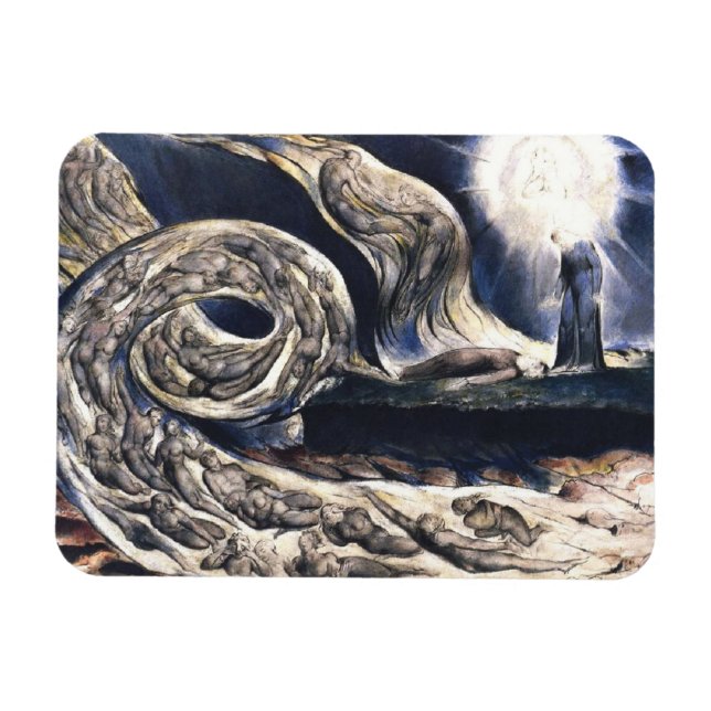 William Blake Lovers' Whirlwind illustriert Hell Magnet (Horizontal)