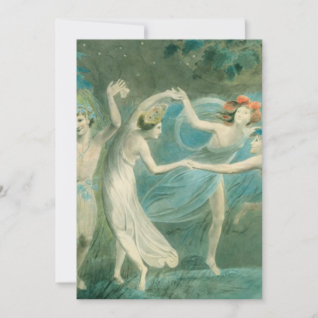 William Blake Midsommer Night's Dream Einladung (Vorderseite)