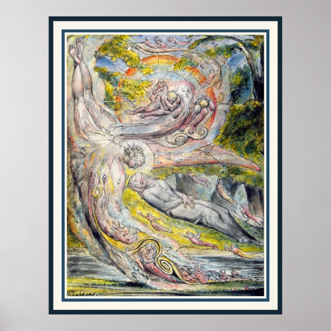 William Blake: Miltons geheimnisvoller Traum Poster (Vorne)
