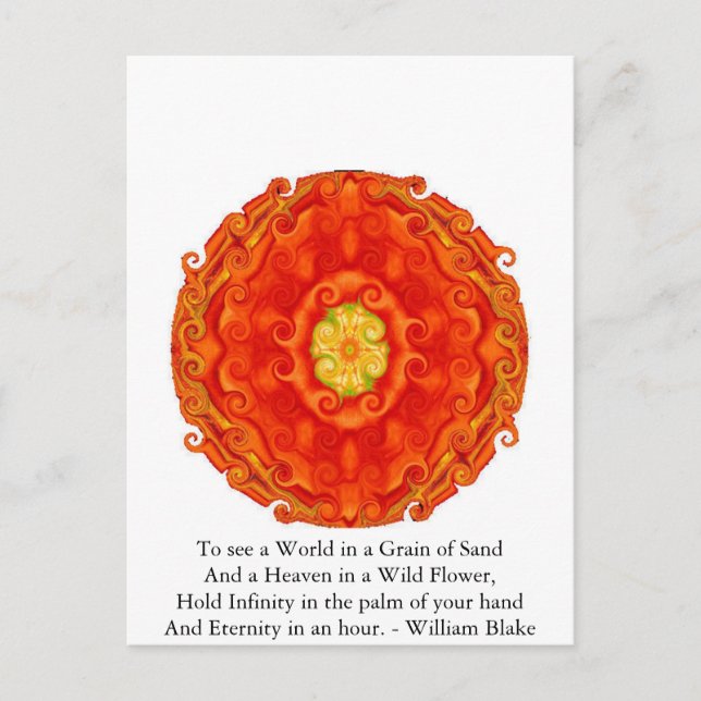 William Blake Quote Postkarte (Vorderseite)