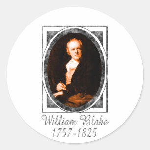 William Blake Runder Aufkleber