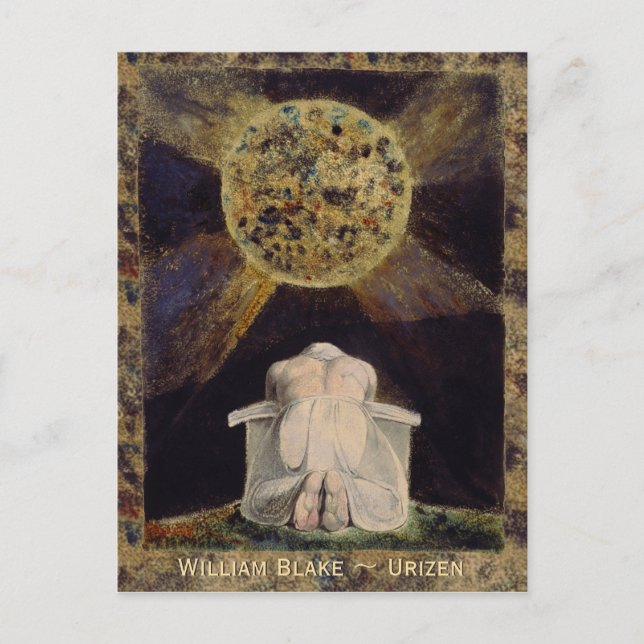 William Blake Urizen Carte postale CC0486 (Devant)