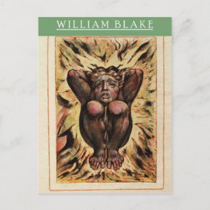 William Blake Urizen Postcard Postkarte