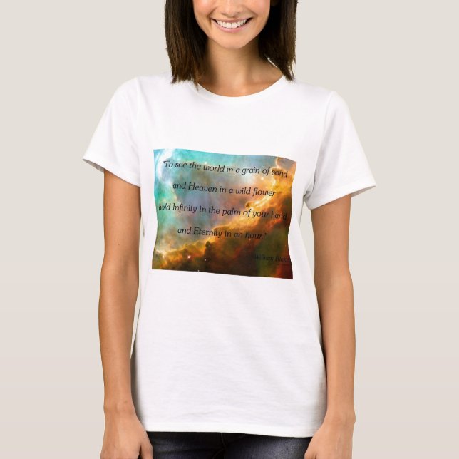 William Blake Zitat mit Nebel T-Shirt (Vorderseite)