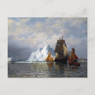 William Bradford Whaler und Fischereifahrzeuge Postkarte