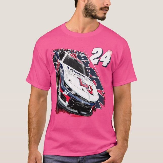 William Byron Red Racing T-Shirt (Vorderseite)