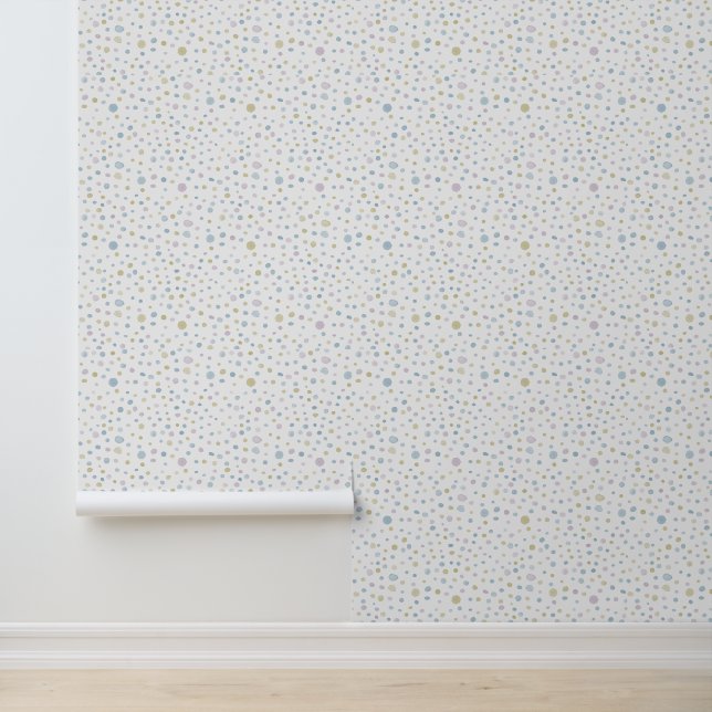 William Confetti Watercolor Dots Tapete (Anwendung)