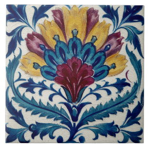 William De Morgan Oriental Blume Fliese