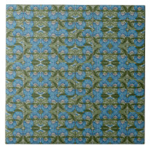 William De Morgan Vintag Blume Motifs Blue