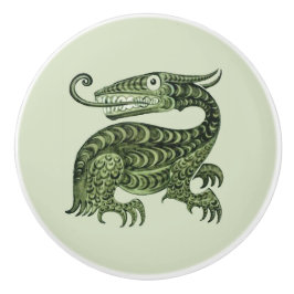 William De Morgan's Jabberwock Keramik Knob Keramikknauf