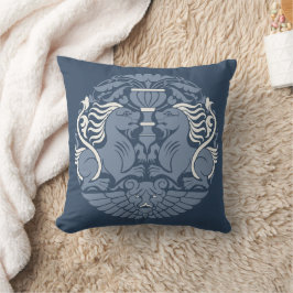 William De Morgan's Lions Throw Kissen