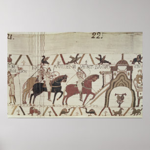 William der Eroberer kommt in Bayeux an Poster